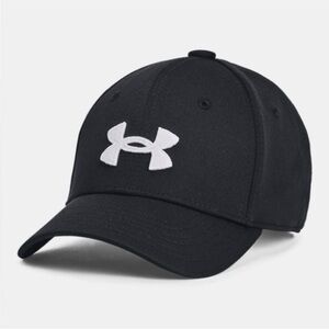 Under Armour Black Cap with White Logo, Youth Small